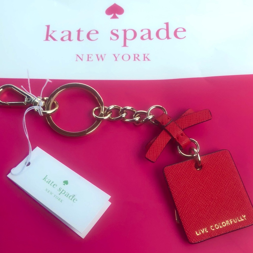 Kate Spade New York Leather Keyfob Keychain - Picture 4 of 6